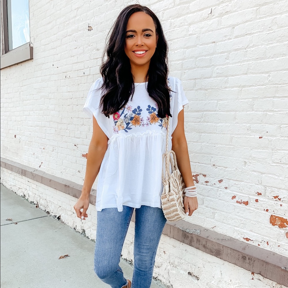 Amaryllis Floral Top